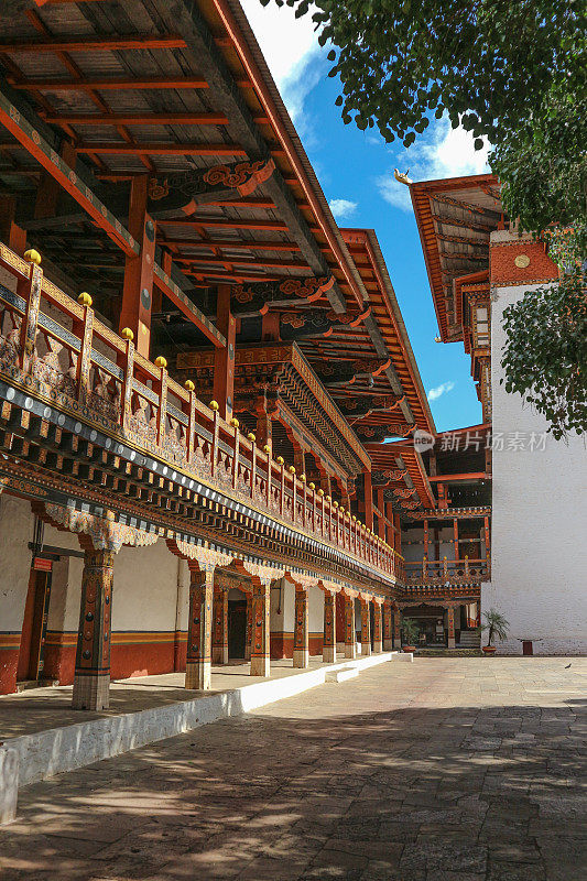 Punakha Dzong寺庙(Pungthang Dechen Phodrang Dzong - Great Happiness Palace)，不丹